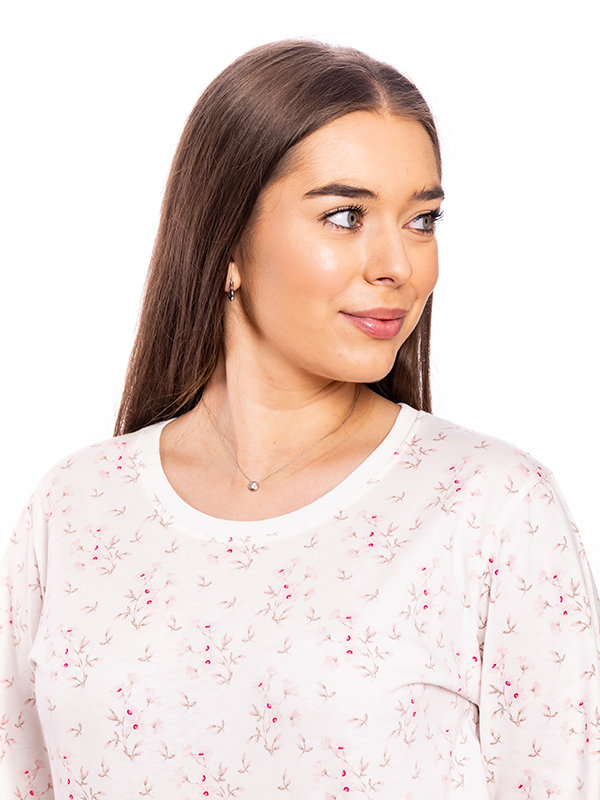 DANCA s potlačou ružových kvietkov