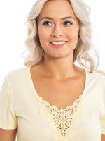 VIHIA s čipkou a krátkymi rukávmi