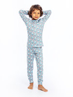 ZAJON s potlačou modrých zajačikov