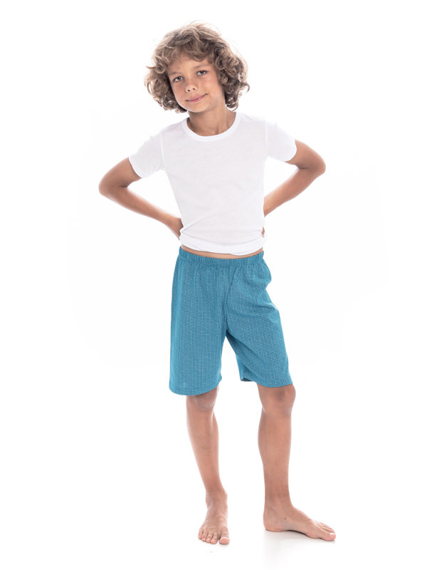 ONKIO potlač tyrkysové káro