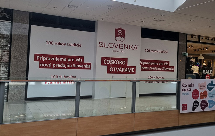 🛍️ Nová predajňa SLOVENKA v EUROPA SC Banská Bystrica už čoskoro otvorí svoje dvere